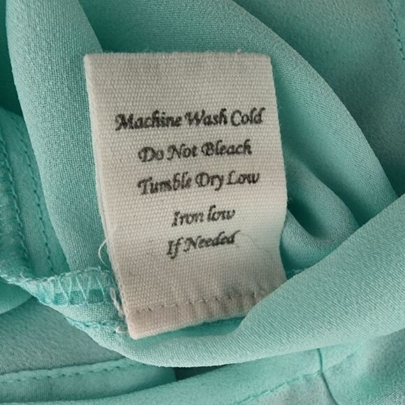 MINE WOMEN'S SHEER BUTTON DOWN SILVER EMBELLISHED BUTTONS OPEN BACK SIZE SMALL - Picture 6 of 7